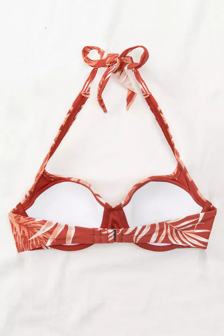 Cupshe Tropic Escape Underwire Halter Bikini Top 4 Cupshe Tropic Escape Underwire Halter Bikini Top - Image 4