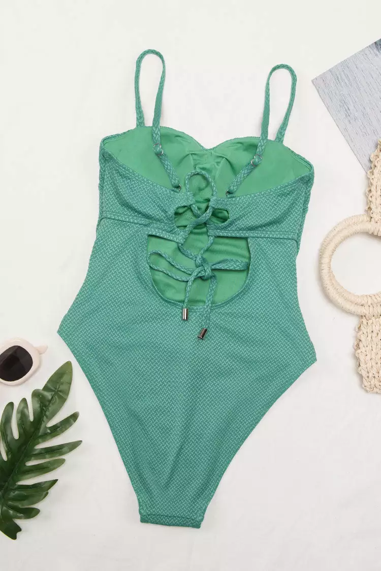 Cupshe Aliyah Lace-up Back One Piece Swimsuit 4 Cupshe Aliyah Lace-up Back One Piece Swimsuit - Image 4