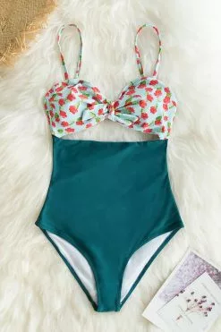 Cupshe Mini Hibiscus and Solid Blue One-Piece Swimsuit 8 Cupshe Mini Hibiscus and Solid Blue One-Piece Swimsuit -Deals Cupshe Store 4 40bd33b7 1ec4 452c bfca 2cce6470590b