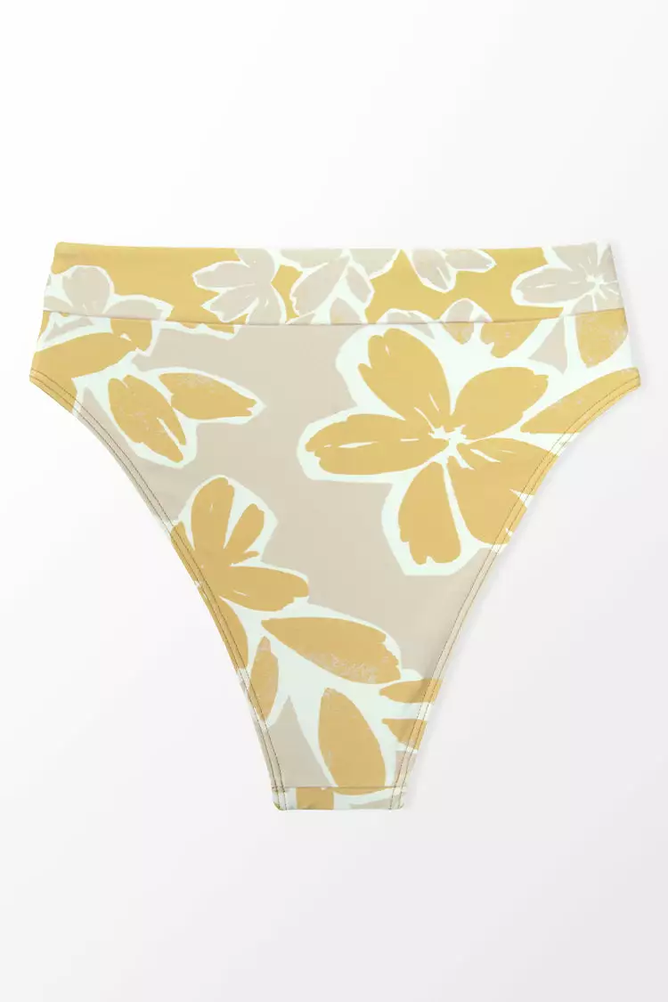 Cupshe Delicate Expressions Cheeky High Waist Bottom 4 Cupshe Delicate Expressions Cheeky High Waist Bottom - Image 4