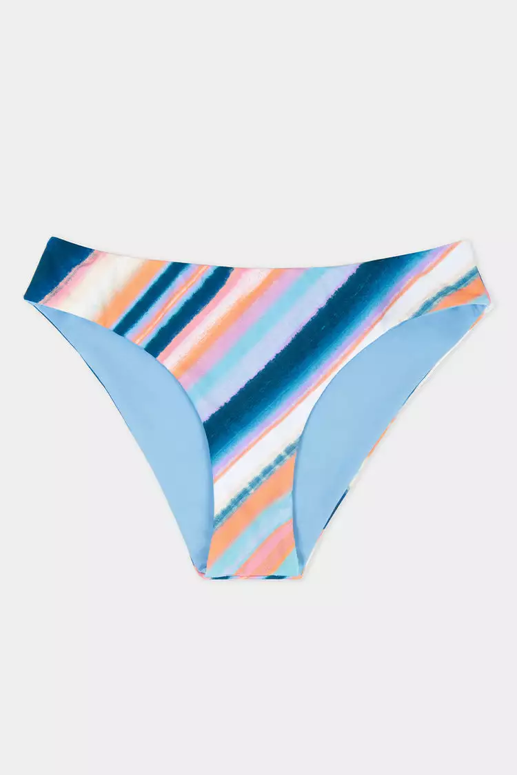 Cupshe Waterfront Stripe Reversible Standard Rise Hipster Bikini Bottom 4 Cupshe Waterfront Stripe Reversible Standard Rise Hipster Bikini Bottom - Image 4
