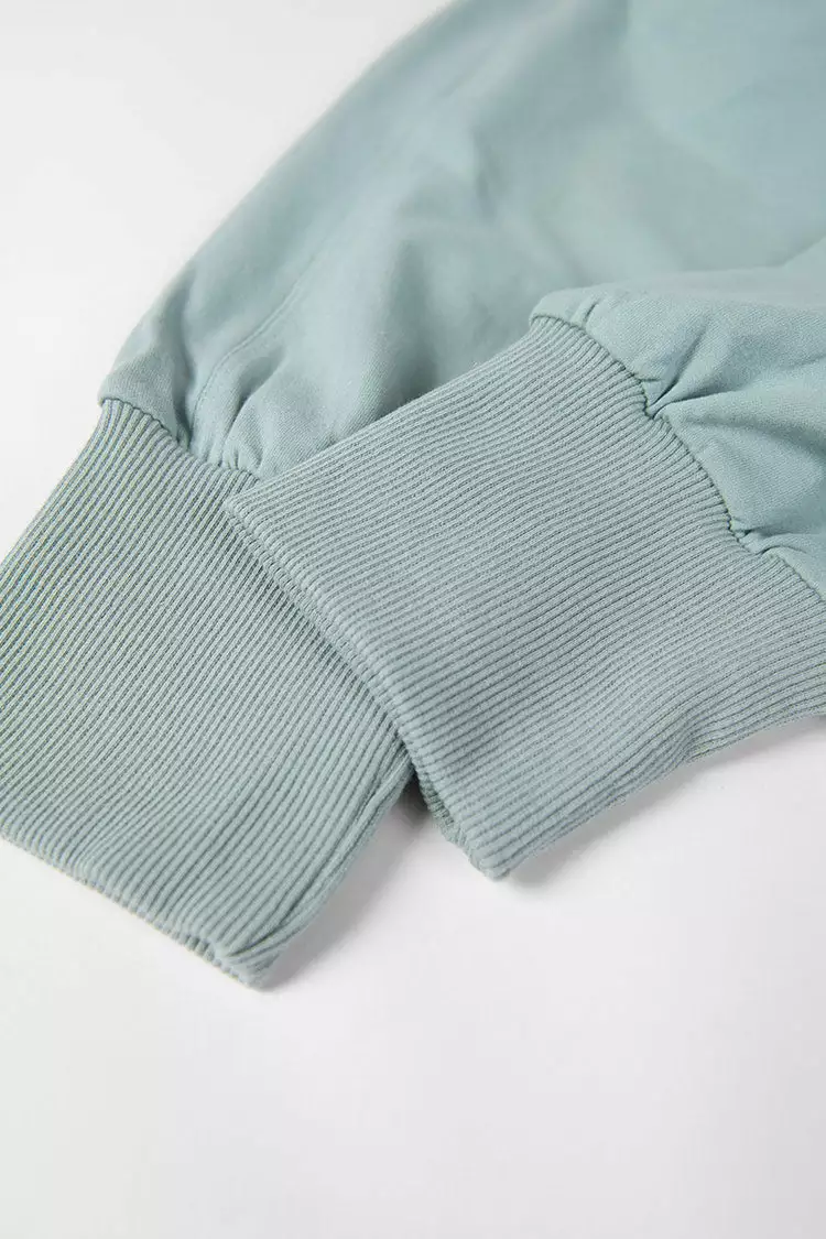 Cupshe Flamenco Light Green Elastic Waisted Carrot Sweatpants 7 Cupshe Flamenco Light Green Elastic Waisted Carrot Sweatpants - Image 7