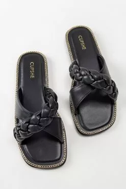 Cupshe Athens Black Braid Crisscross Strap Slide Sandals 7 Cupshe Athens Black Braid Crisscross Strap Slide Sandals -Deals Cupshe Store 4 5085d1df a7e7 4dc9 8cca e31c356e70b9