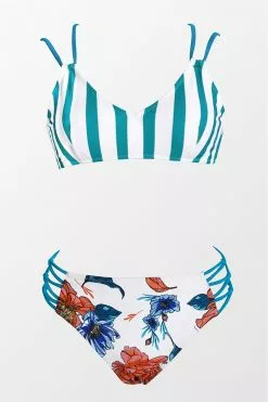 Cupshe Stripe and Floral Strappy Bikini 8 Cupshe Stripe and Floral Strappy Bikini -Deals Cupshe Store 4 51bf3202 5fef 423f b006 68860a0e3700