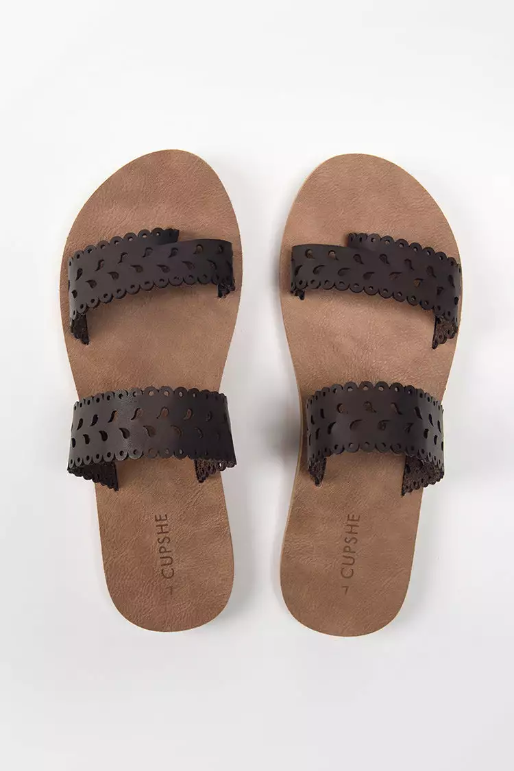 Cupshe Tempe Hollow Out Slide Sandals 4 Cupshe Tempe Hollow Out Slide Sandals - Image 4