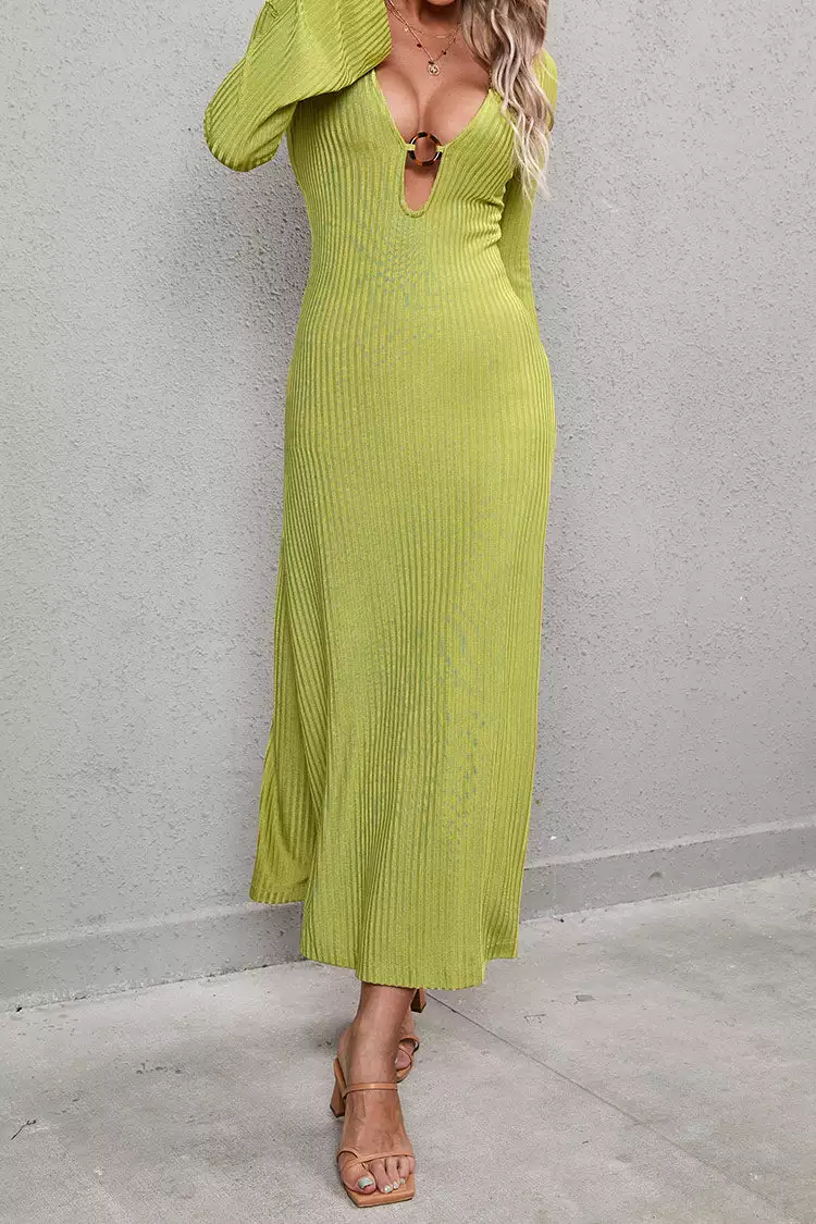 Cupshe Nadine Plunge O-ring Maxi Cover Up 4 Cupshe Nadine Plunge O-ring Maxi Cover Up - Image 4