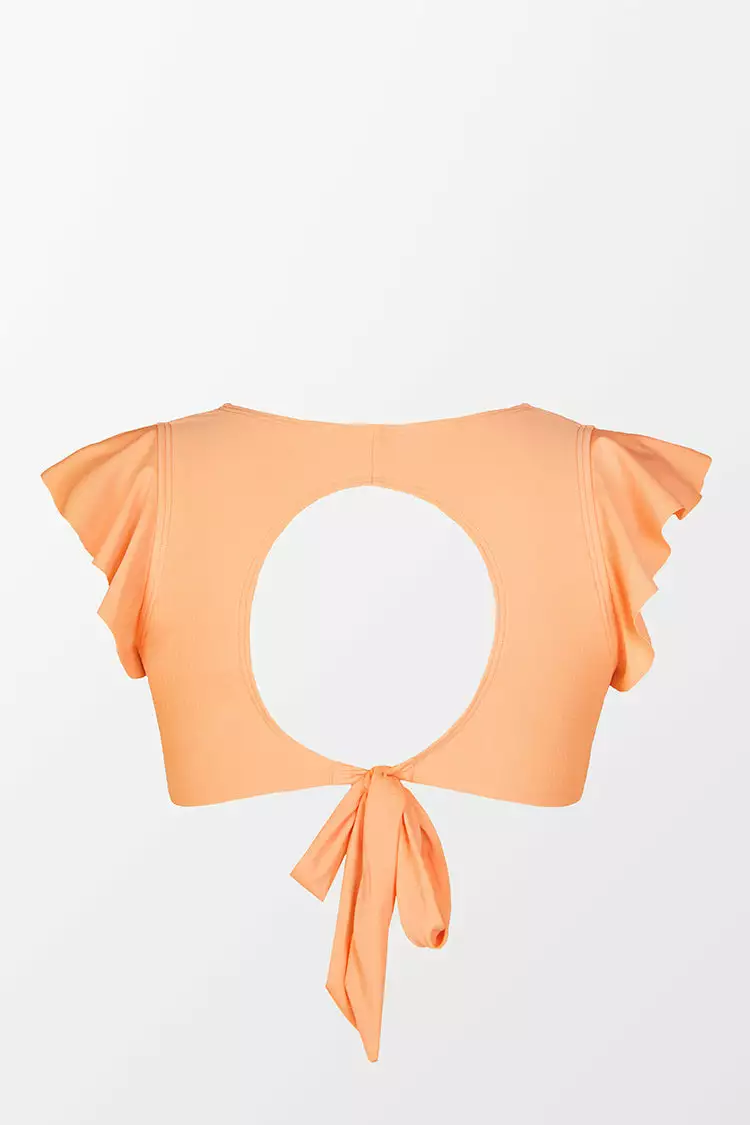 Cupshe Spring Macaron Ruffled Bralette Plus Size Bikini Top 4 Cupshe Spring Macaron Ruffled Bralette Plus Size Bikini Top - Image 4