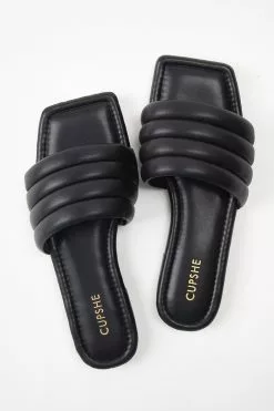 Cupshe Onyx Black Wide Band Square Toe Slide Sandals 7 Cupshe Onyx Black Wide Band Square Toe Slide Sandals -Deals Cupshe Store 4 60f34100 474c 423b 9c58 7d0b1c457ebd