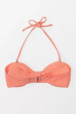 Cupshe Sanddollar Texture Bunny Tie Front Bandeau Bikini Top -Deals Cupshe Store 4 64f81c67 ace8 41ae bac8 fa8592e0020f