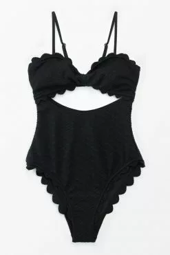 Cupshe Black Knotted Scalloped One Piece Swimsuit 8 Cupshe Black Knotted Scalloped One Piece Swimsuit -Deals Cupshe Store 4 67e3f50e a4dd 4fe4 94b1 a2019c5b4569