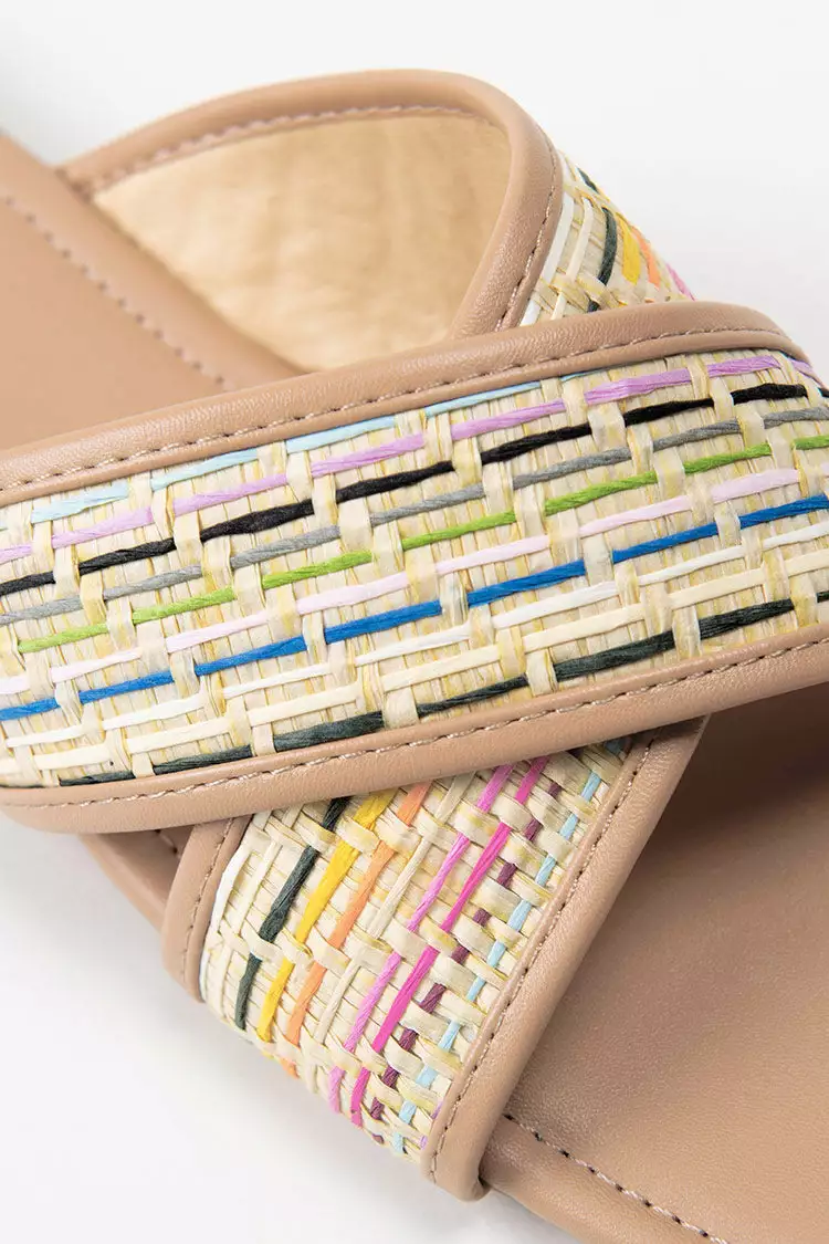 Cupshe Hidden Gem Woven Strap Slide Sandals 4 Cupshe Hidden Gem Woven Strap Slide Sandals - Image 4