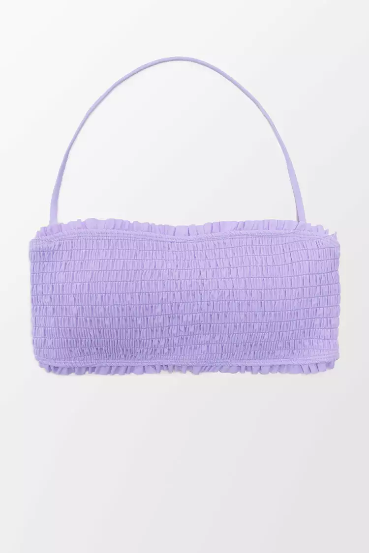 Cupshe Allyssa Halter Smocked Frill Bikini Top 4 Cupshe Allyssa Halter Smocked Frill Bikini Top - Image 4