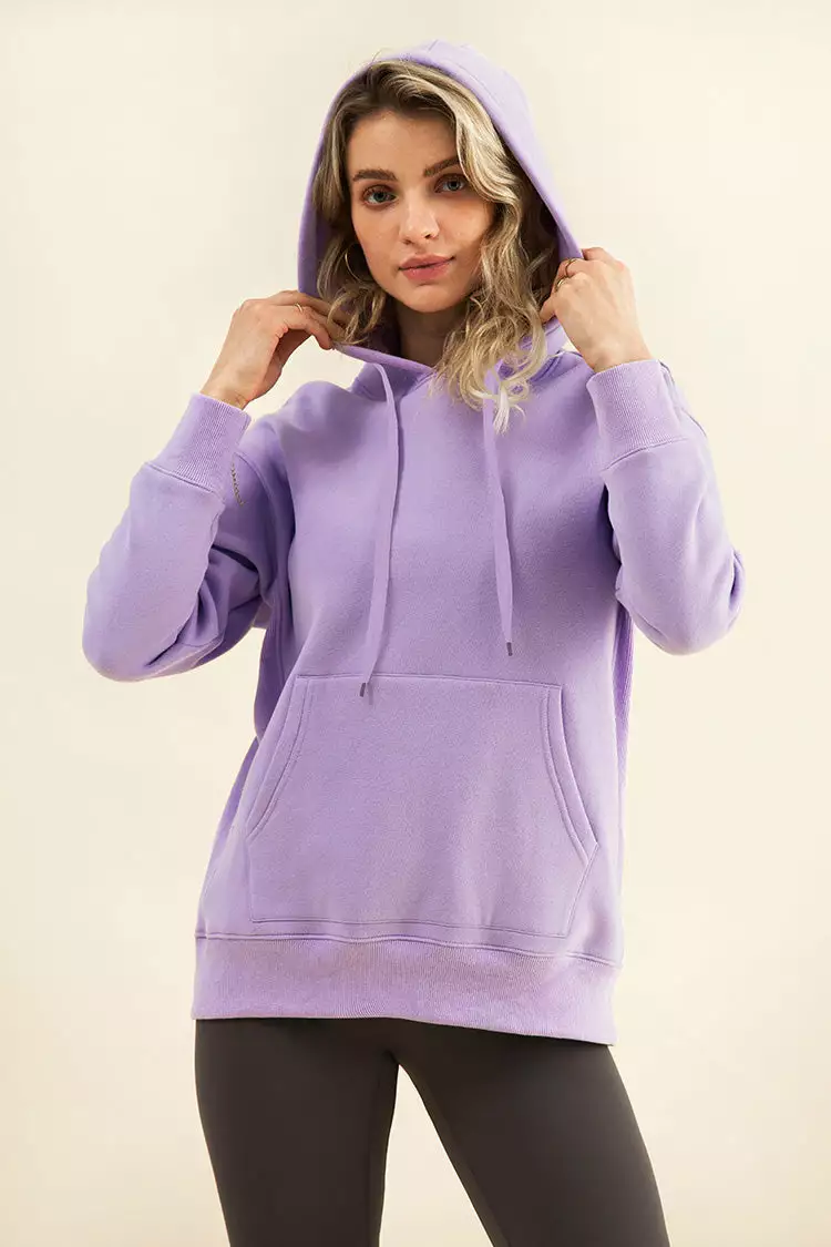 Cupshe Angel Wing Purple Oversized Hoodie 4 Cupshe Angel Wing Purple Oversized Hoodie - Image 4