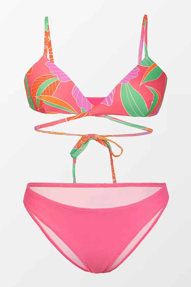 Cupshe Floral Impressions Reversible Triangle and Hipster Bikini Set 4 Cupshe Floral Impressions Reversible Triangle and Hipster Bikini Set - Image 4