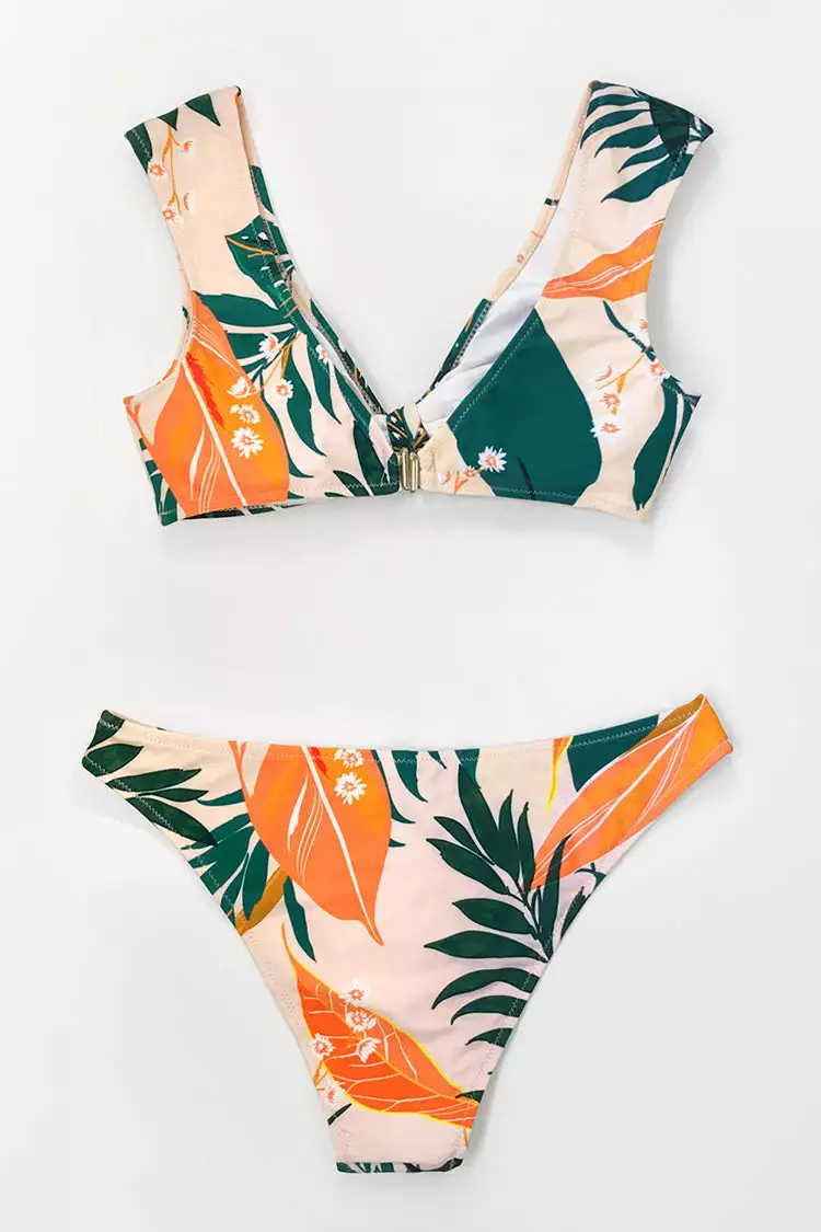 Cupshe Bright Leafy Print Bikini Top 8 Cupshe Bright Leafy Print Bikini Top - Image 8