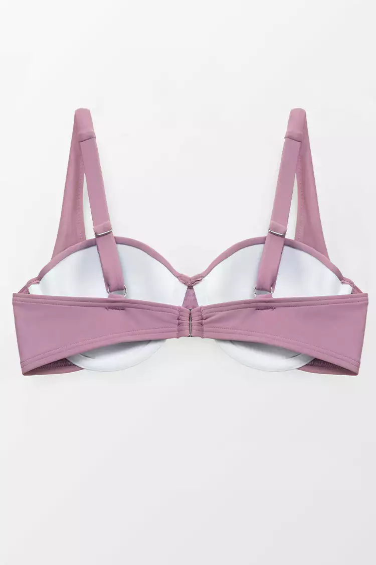 Cupshe Shangrila Solids Molded Push Up Demi Bikini Top 4 Cupshe Shangrila Solids Molded Push Up Demi Bikini Top - Image 4