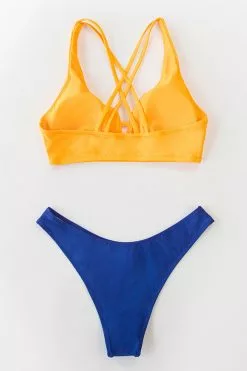 Cupshe Yellow and Blue Strappy Bikini -Deals Cupshe Store 4 a21ede99 46b7 4d26 99f2 7197037b6509