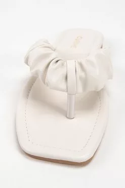 Cupshe White Orchid Ruched Thong Sandals 7 Cupshe White Orchid Ruched Thong Sandals -Deals Cupshe Store 4 a854f1c1 fac8 4452 8033 58b993133900