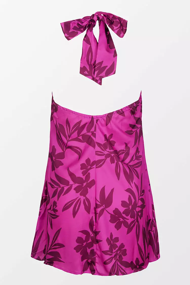 Cupshe Chantel Row Drape Halter Neck Tie Short A-Shape Dress 4 Cupshe Chantel Row Drape Halter Neck Tie Short A-Shape Dress - Image 4