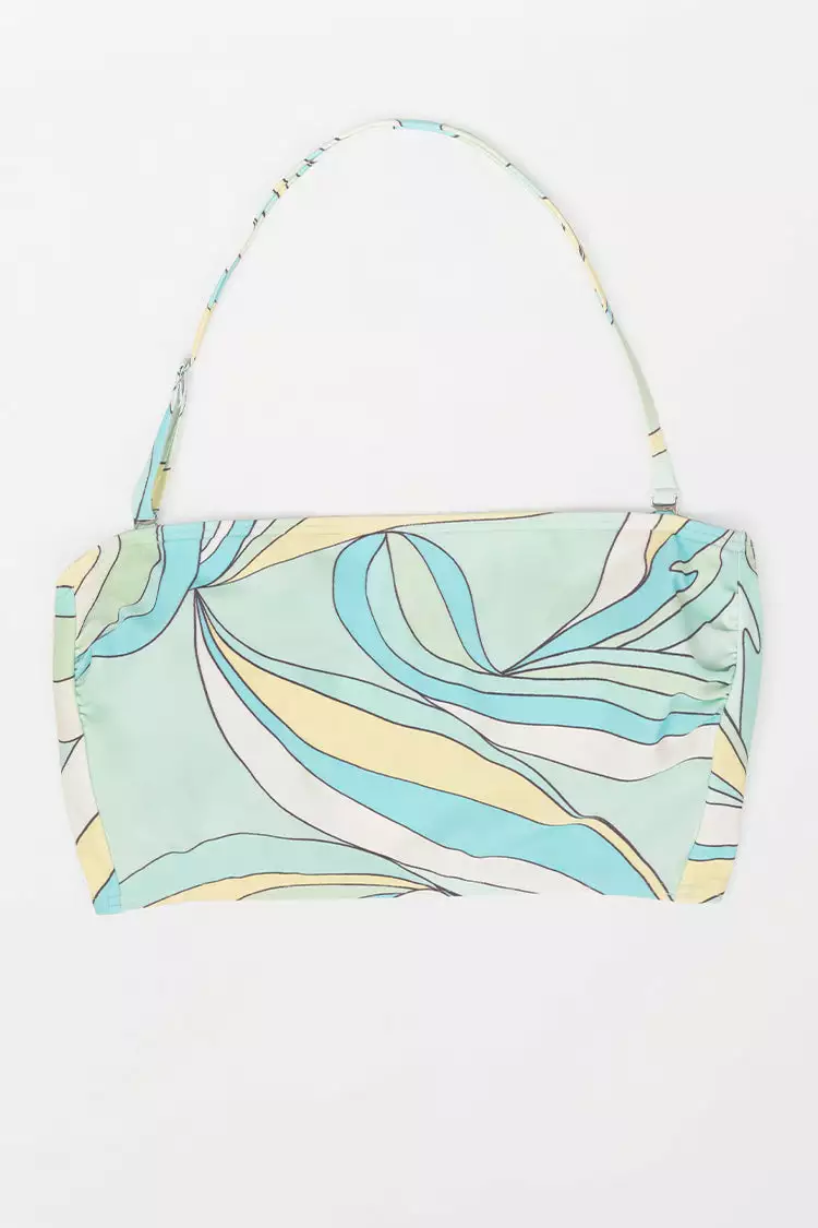 Cupshe Retro Dreaming Removable Strap Bandeau Midkini 4 Cupshe Retro Dreaming Removable Strap Bandeau Midkini - Image 4