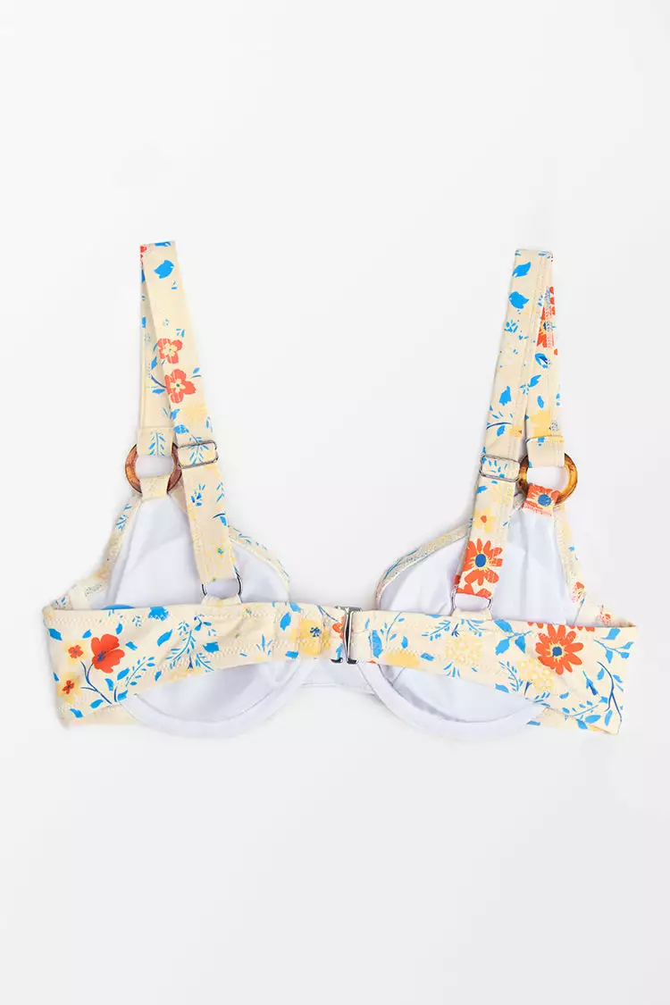 Cupshe Hayden Floral Underwire O-ring Bikini Top 4 Cupshe Hayden Floral Underwire O-ring Bikini Top - Image 4