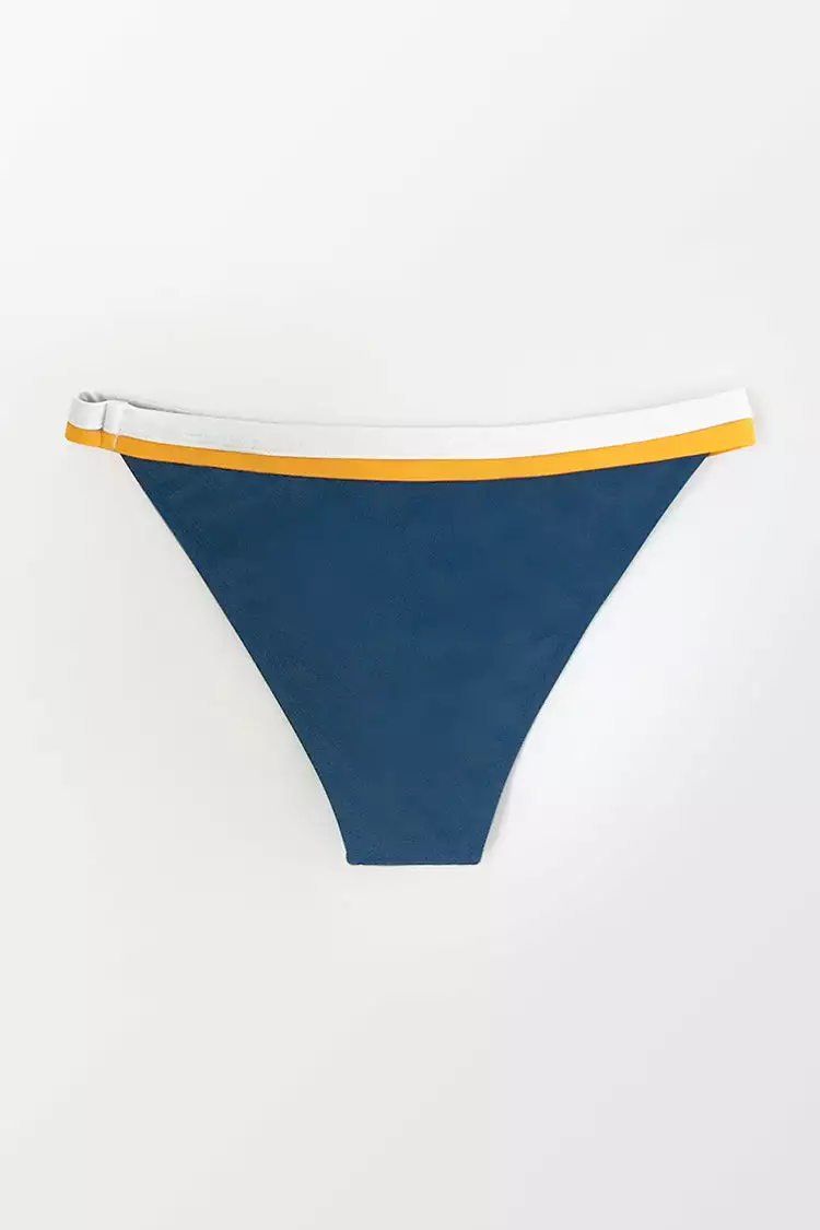 Cupshe White and Orange Trim Bikini Bottom 4 Cupshe White and Orange Trim Bikini Bottom - Image 4