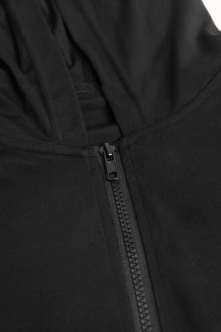 Cupshe Venice Black Front Zipper Hoodie 7 Cupshe Venice Black Front Zipper Hoodie - Image 7