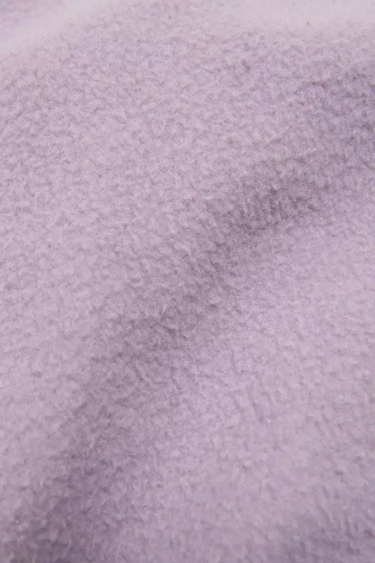 Cupshe Martina Purple Button-Collar Cropped Purple Sweatshirt 4 Cupshe Martina Purple Button-Collar Cropped Purple Sweatshirt - Image 4