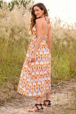 Cupshe Kayleigh Geometric Print Cross Halter Dress -Deals Cupshe Store 4 d377e4bd 2f8e 4224 829d 85c07f71af02