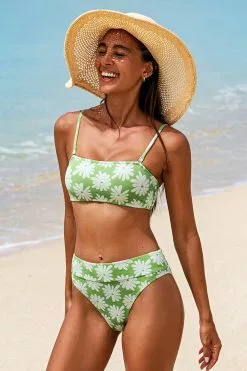 Cupshe Light Green Floral High Waisted Bikini Bottom 14 Cupshe Light Green Floral High Waisted Bikini Bottom -Deals Cupshe Store 4 e421e66c 87af 4f0a a25e bd4d7abad954