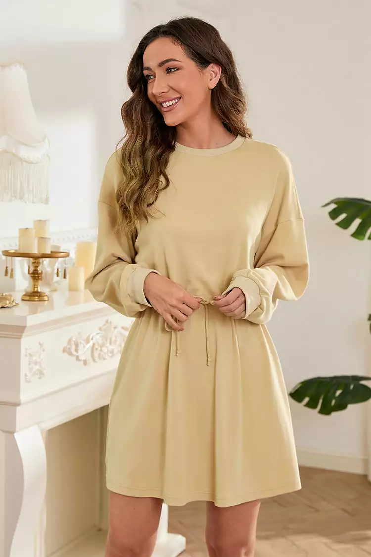 Cupshe Aiyana Drop Shoulder Elastic Waist Dress 4 Cupshe Aiyana Drop Shoulder Elastic Waist Dress - Image 4