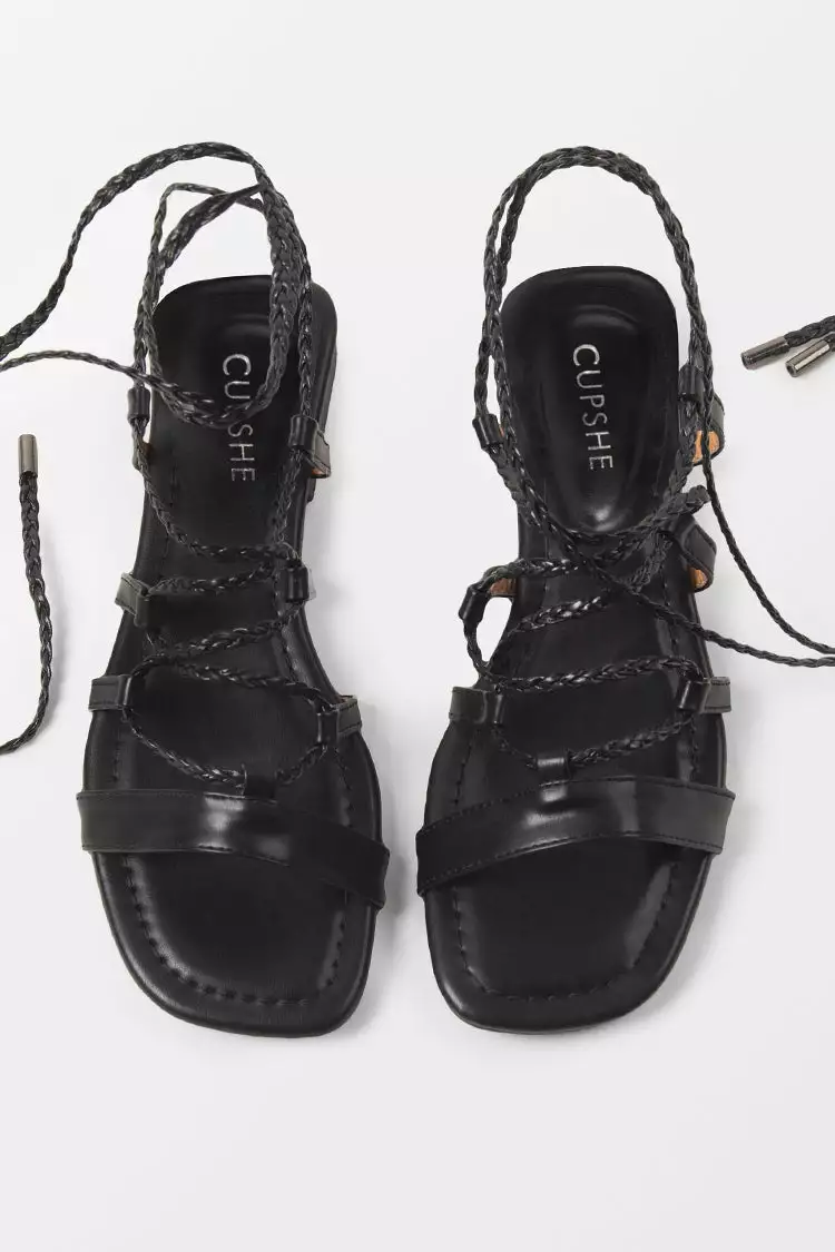 Cupshe Ambrosia Open Toe Flat Strappy Sandals 4 Cupshe Ambrosia Open Toe Flat Strappy Sandals - Image 4