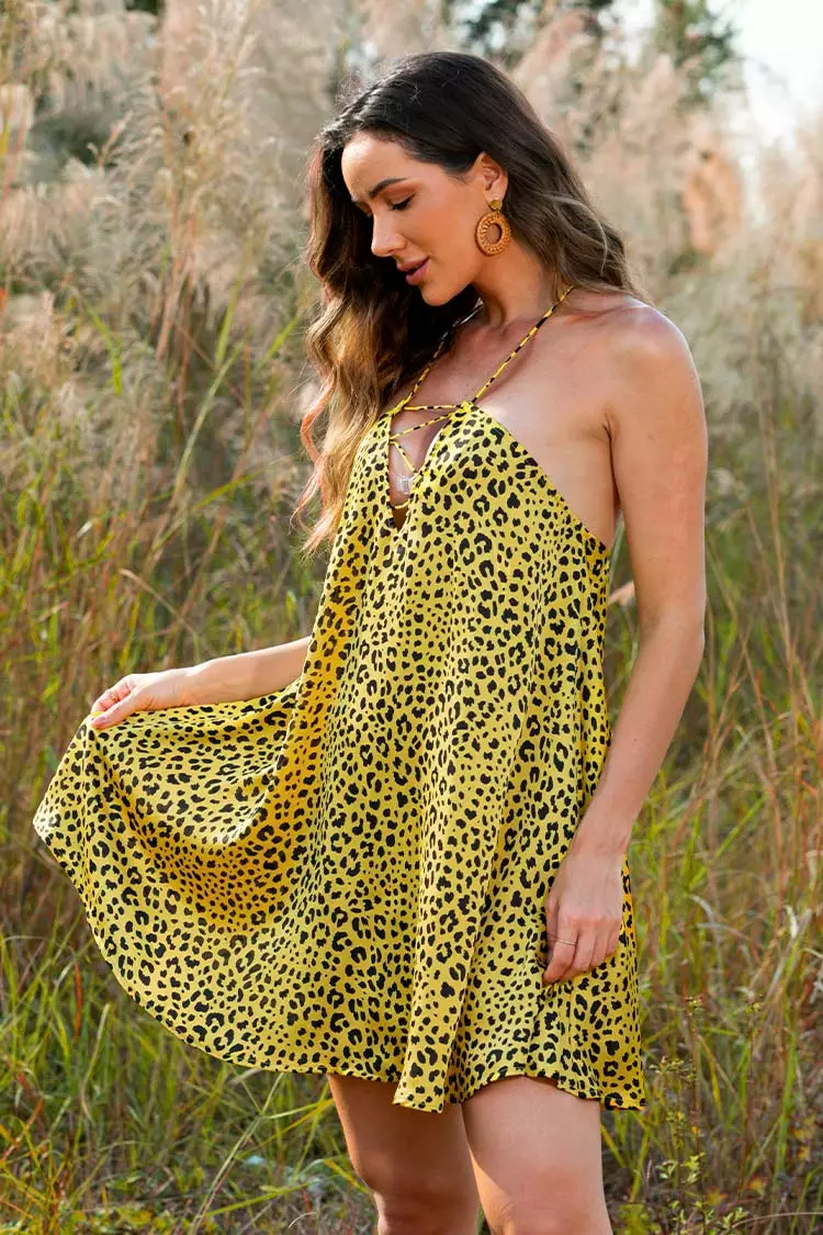 Cupshe Mariposa Leopard Short Dress 4 Cupshe Mariposa Leopard Short Dress - Image 4
