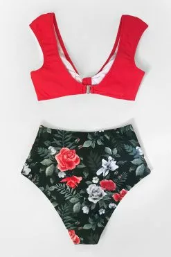 Cupshe Red Floral High-Waisted Bikini Bottom 15 Cupshe Red Floral High-Waisted Bikini Bottom -Deals Cupshe Store 4 f6be5a06 f8b8 4be9 bd90 9471f7e77d22