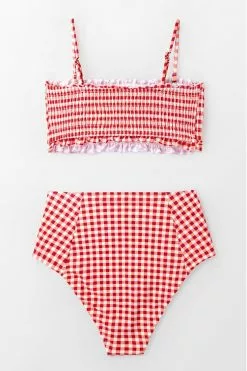 Cupshe Red Gingham Smocked Bikini 13 Cupshe Red Gingham Smocked Bikini -Deals Cupshe Store 4 fa72bbb9 1aff 4bd3 9d85 e3c4e321ec52