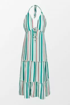 Cupshe Alondra Stripe Frill Halter Neck Elastic Waisted Slip Dress -Deals Cupshe Store 4 ff69b58e b70f 4c86 97e9 9634126332d9