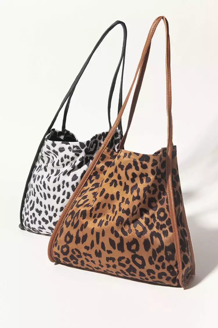 Cupshe Leopard Double Handle Shoulder Bag 5 Cupshe Leopard Double Handle Shoulder Bag - Image 5