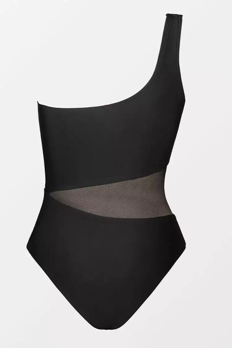 Cupshe Forest Adventure Solid Mesh One Shoulder One Piece Swimsuit 5 Cupshe Forest Adventure Solid Mesh One Shoulder One Piece Swimsuit - Image 5