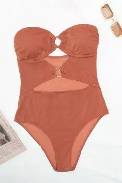 Cupshe Brook O-ring Halter Cut-out One Piece Swimsuit 11 Cupshe Brook O-ring Halter Cut-out One Piece Swimsuit -Deals Cupshe Store 5 2