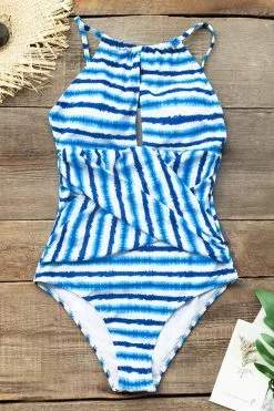 Cupshe Blue Watercolor Stripe One Piece Swimsuit 10 Cupshe Blue Watercolor Stripe One Piece Swimsuit -Deals Cupshe Store 5 3dc06aee 3882 4559 b5fb ac9ae113cd24