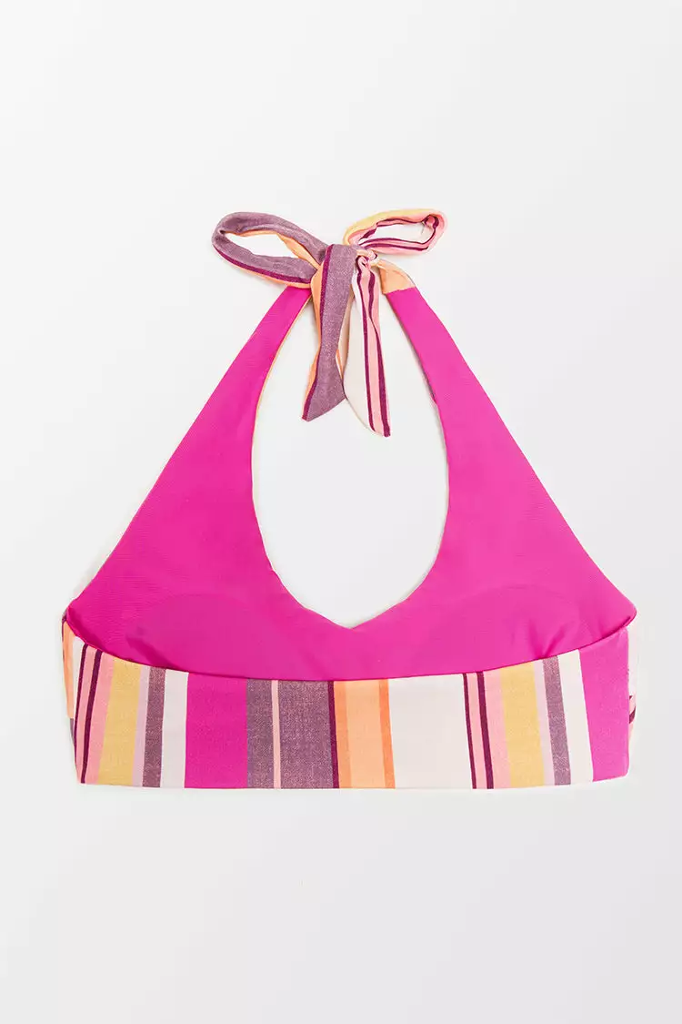 Cupshe Nikita Striped Halter Bikini Top 5 Cupshe Nikita Striped Halter Bikini Top - Image 5