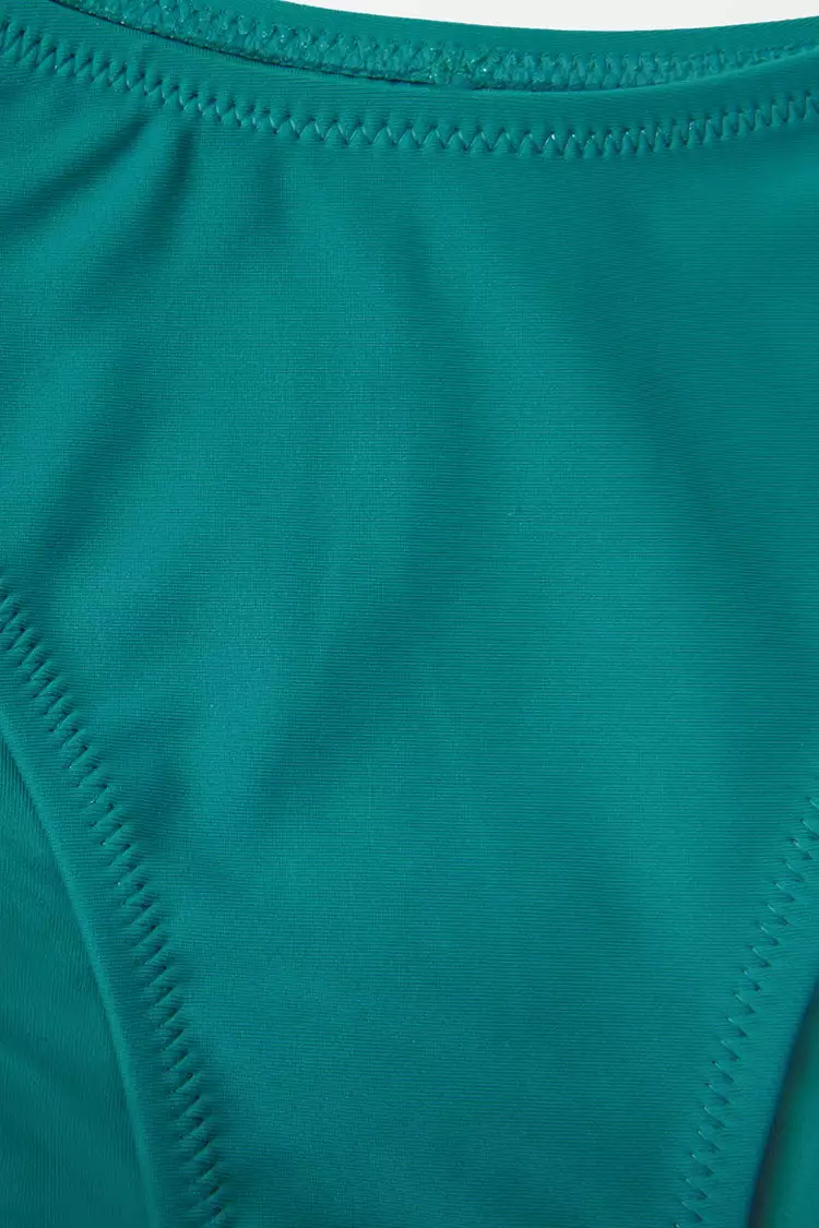 Cupshe Teal Low Waisted Mid Cut Bikini Bottom 7 Cupshe Teal Low Waisted Mid Cut Bikini Bottom - Image 7