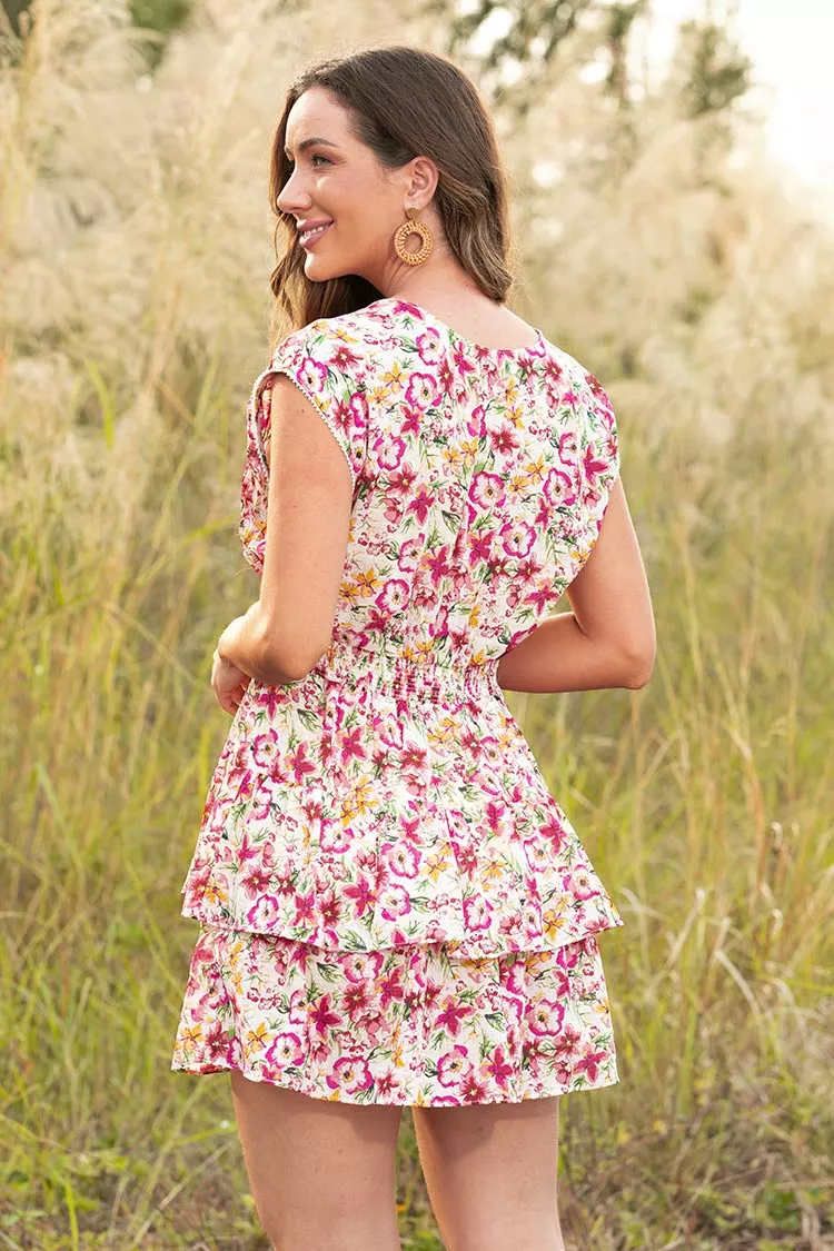 Cupshe Cierra Sleeveless Floral Short Dress 4 Cupshe Cierra Sleeveless Floral Short Dress - Image 4