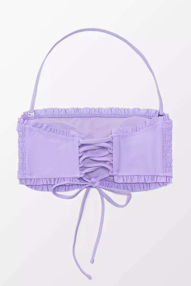 Cupshe Allyssa Halter Smocked Frill Bikini Top 5 Cupshe Allyssa Halter Smocked Frill Bikini Top - Image 5