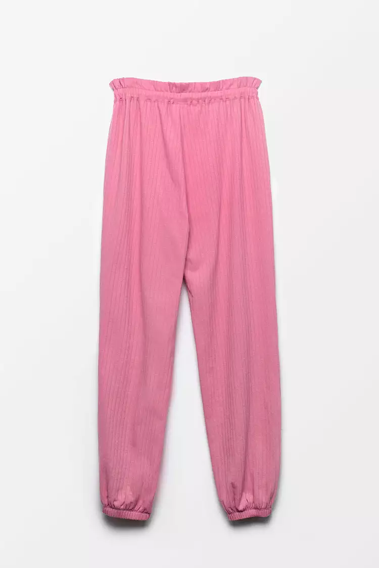 Cupshe Plume Pink Drawstring Waisted Sweatpants 5 Cupshe Plume Pink Drawstring Waisted Sweatpants - Image 5