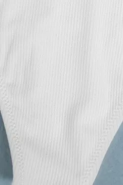 Cupshe Lyanna White Rib Contrast Trim Bikini Bottom -Deals Cupshe Store 5 cf71124a 06fc 4892 83ba fcbb3359fbdb