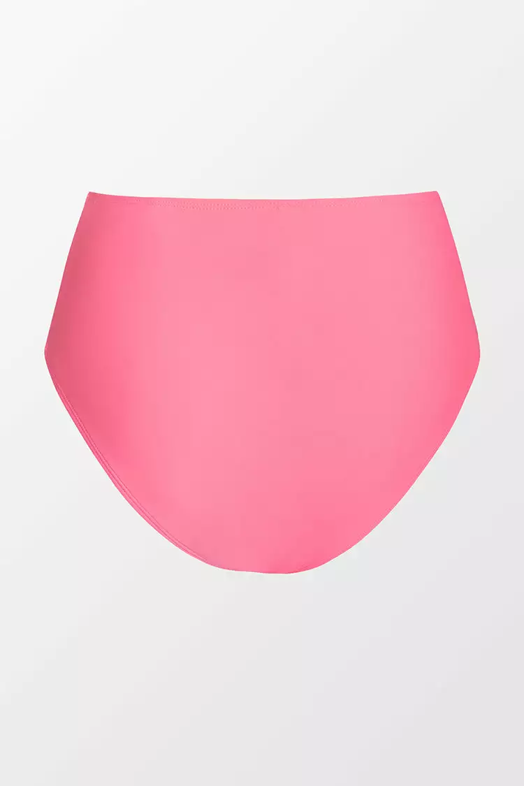 Cupshe Mercury Retrograde Solid Shirred Classic High Waist Bikini Bottom 5 Cupshe Mercury Retrograde Solid Shirred Classic High Waist Bikini Bottom - Image 5