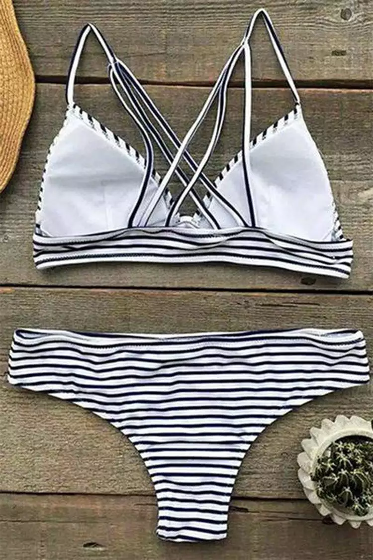 Cupshe Hit Summer Stripe Bikini Set 5 Cupshe Hit Summer Stripe Bikini Set - Image 5