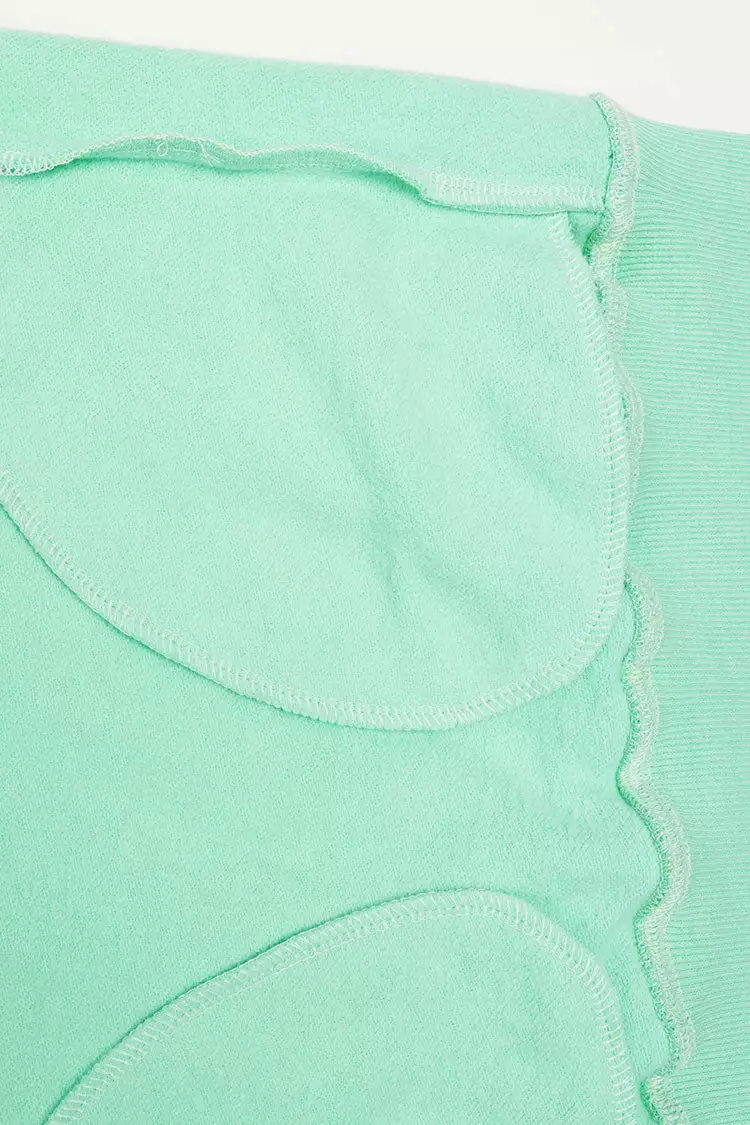 Cupshe High Dive Green Oversized Sweatshirt 5 Cupshe High Dive Green Oversized Sweatshirt - Image 5