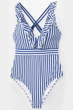 Cupshe Blue And White Stripe Ruffle One Piece Swimsuit 15 Cupshe Blue And White Stripe Ruffle One Piece Swimsuit -Deals Cupshe Store 6 cc9f5842 27a6 4199 8b06 8c4818191225